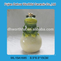 Decorative ceramic frog with crown for money saving,ceramic piggy bank